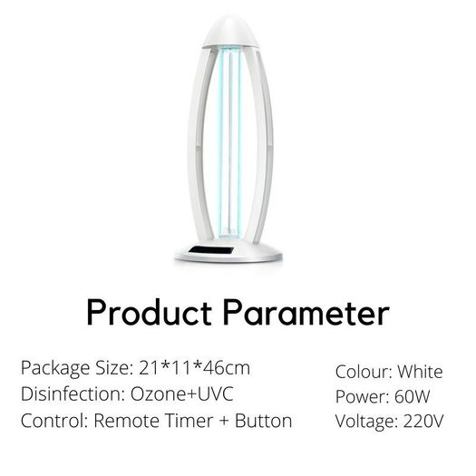 Disinfection UV Ozone Light for Indoor Sanitation, UVC Lamp
