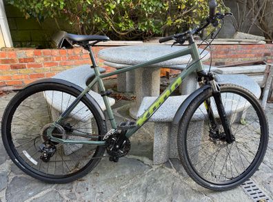 Bike Kona 24 gears (3x8) Large,XL size + Masterlock Heavy Duty U Lock with Looped-End Steel Cable + Lights Front and Back