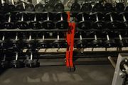 Iron Commercial Dumbbell Set Pairs 2.5 to 37.5kg &amp; 2 Racks