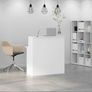 Reception Desk White 100x50x103.5 cm Image 2