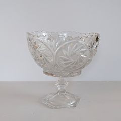 Large Zajecar Yugoslavian Crystal bowl