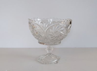 Large Zajecar Yugoslavian Crystal bowl
