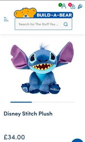 Build-A-Bear Workshop Disney Stitch Plush