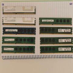 Lot of 4gb DDR 3 RAM memory sticks
