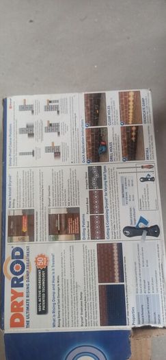 dry rods for damp proofing 2 x10