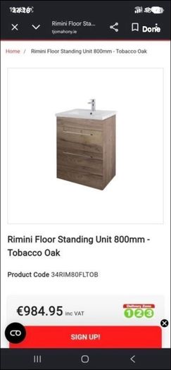Bathroom Sink & unit