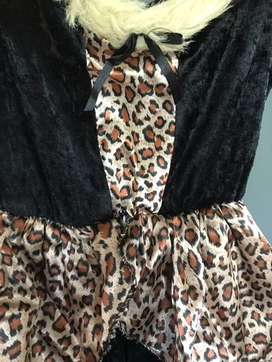 Leopard print maid costume aged 3-4 years