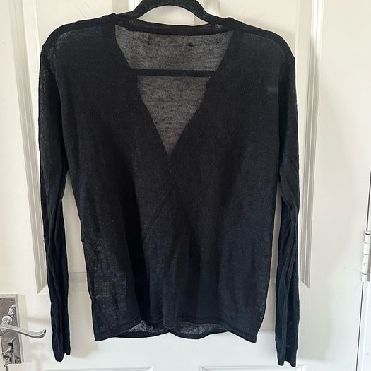 Ronit Zilkha Linen Black Cardigan S