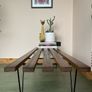 Mid century bench coffee table teak danish Scandinavian Image 4