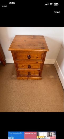 Free beds, Lockers, chest of drawers Table and chairs