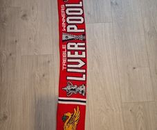 Vintage Liverpool FC Treble Winners Scarf
