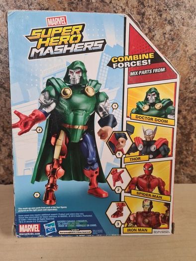 Marvel Superhero Mashers Doctor Doom Action Figure 6.5 Inch Hasbro 2013 Brand New Sealed
