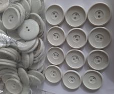 new Large white buttons knitting sewing or crafts