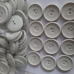 new Large white buttons knitting sewing or crafts