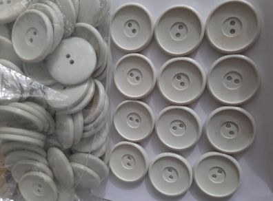 new Large white buttons knitting sewing or crafts