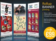main image for ad Roll Up Banner Pull Up Signs Exhibition Banners Free Graphics Design Service!