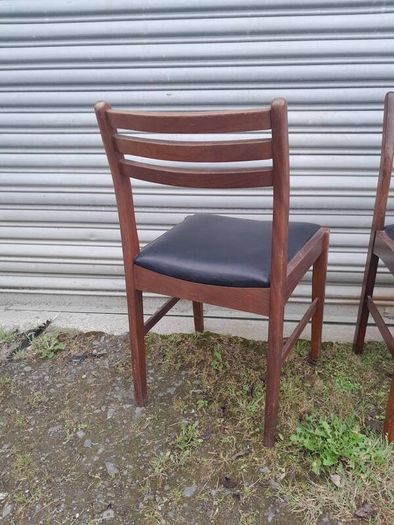 Set of 4 Mid Century Teak Dining Chairs