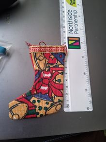 handmade Christmas sock decorations