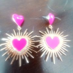 Gold sun burst earrings