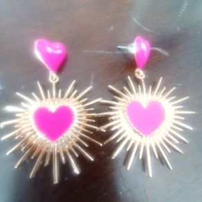 Gold sun burst earrings