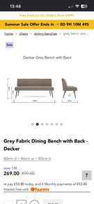 Green dining bench