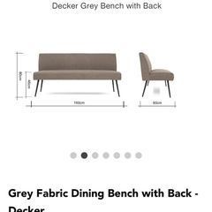 Green dining bench