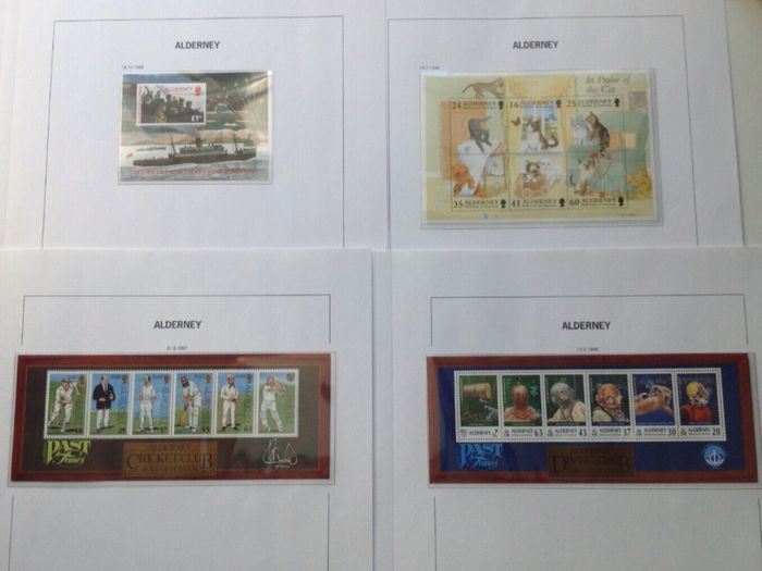 Stamp collection Alderney