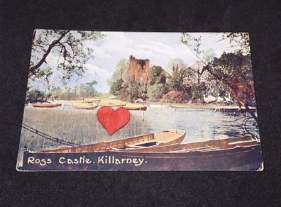 Ireland Postcard : Ross Castle , Killarney , Co. Kerry - Irish Pictorial Card Co. - 1900s