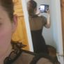 Mesh Puff Sleeve Short miniblack Dress M (S) NEW Image 4