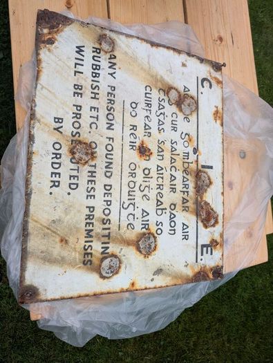 Antique CIE Sign