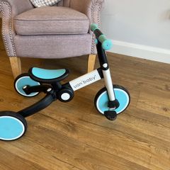 Convertible foldable balance bike tricycle