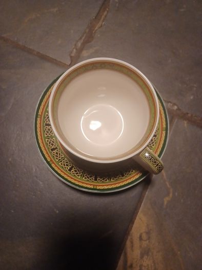 Celtic Peacock Cup & Saucer