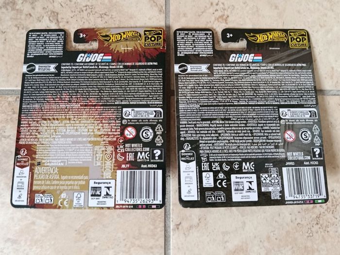 2x Hot Wheels Premium G.I. JOE Combat Jet Skystriker + Cobra H.I.S.S GI / G I