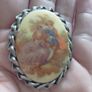 Vintage Fragonard Oval Porcelain Brooch. Image 2