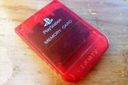 Official Sony PS1 Red Memory Card