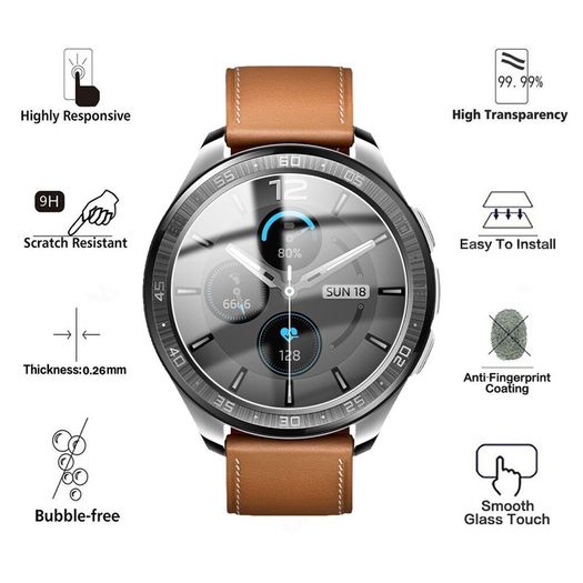 9H Tempered Glass For Vivo Watch 46MM SmartWatch Scratch Resistant Screen Protector Film Accessories For Vivo Watch