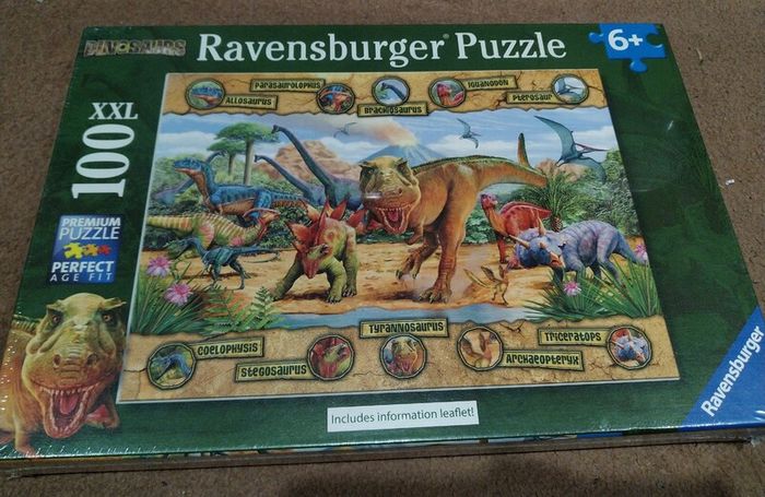 Dinosaur  related arts and crafts, jigsaw & activity sticker book