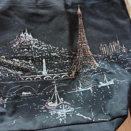 Black Paris Holiday Bag