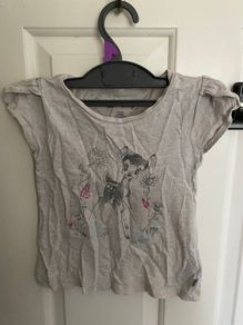 Grey girl's top 90-100 GAP