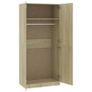 Wardrobe Sonoma Oak 90x52x200 cm Chipboard Image 5
