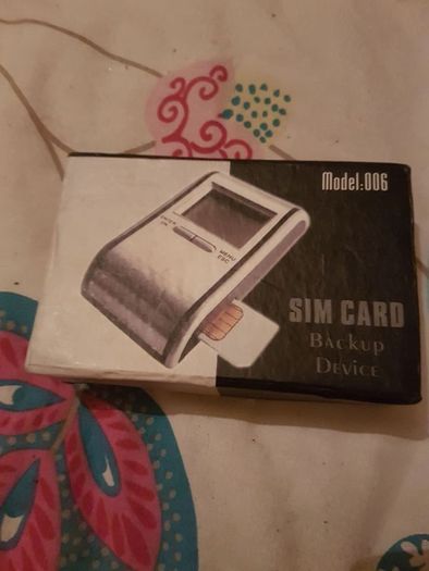 Sim card back up device