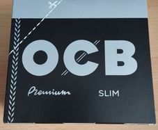 OCB Black Premium King Size Slim Ultra-Thin Rolling Papers - Box of 50