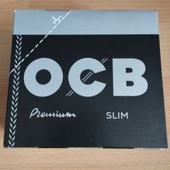 OCB Black Premium King Size Slim Ultra-Thin Rolling Papers - Box of 50