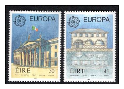 1990 Ireland Europa: Post Office Building Commemorative Stamps Mint Never Hinged (MNH)