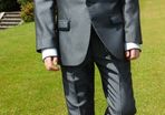Gorgeous 1880 Club .. Boys Communion Suit with Waistcoat, Shirt, Tie and leather Belt (age 7-8yrs )