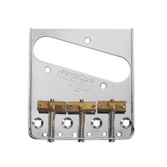 Wilkinson Bridge for Telecaster,  Compensated Brass Saddles, Dual Load (Chrome or Nickel)