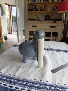 Ceramic pelican vase