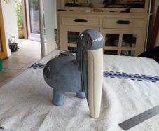 Ceramic pelican vase