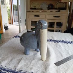 Ceramic pelican vase