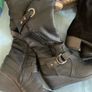 Four Pairs of Boots. 2 Tall boots 2 knee Boots Image 4